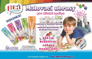 PEXI Maľovací ubrus 3 ks - Autá (Car park)