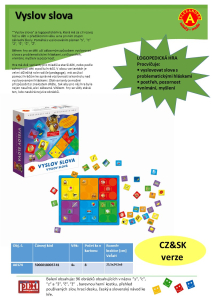 Vyslov slová - logopedická hra na rozvoj reči