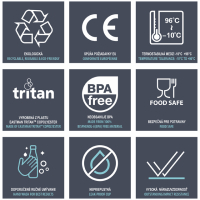 Zdravá fľaša 475ml BLACK PANTHER ARS UNA